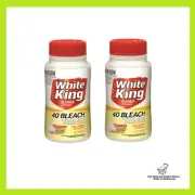 2 x White King Bleach Tablets Lemon 40pk