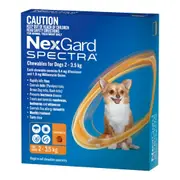 Spectra Chewables for Dogs 2-3.5kg, 3's