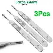 Dental Surgical BP handle Scalpel Handle #3 Medical Dental blade holder 3PCS SET