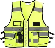 The Ultimate Security Vest - Hi-Vis Yellow - 2XL-4XL - Expandable