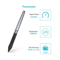 在飛比找蝦皮購物優惠-PW100 手寫筆無電池數位筆適用於 Huion H640P