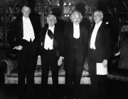 Sinclair Lewis Frank Kellogg Albert Einstein Irving Langmuir 1- 1930s Old Photo