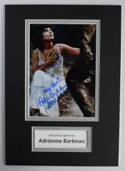 Adrienne Barbeau Signed Autograph A4 photo display The Thing Swamp Film AFTAL