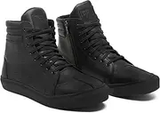 BROGER California Motorcycle Shoes, Leather, SAS-TEC Ankle Protection, Reinforced Heels and Toes, Double and Triple Stitches, Long Zip