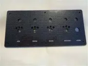 SWITCH PANEL BLANK BLACK / GRAY 8 1/2" X 4" MARINE BOAT