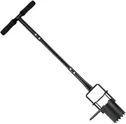 Bulb Planter Tool,Garden Transplanter with Long Handle | Steel Precision Portable Ergonomic Multi-Purpose Digger for Gardening Planting Lawn Care Seedling Transplantation Soil Loosening