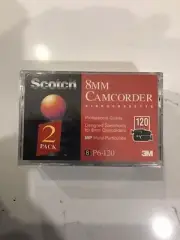2 - Scotch 8 MM Camcorder Videocassette Tape Sealed P6-120 3M