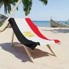 EGYPT Flag Beach Towel 2 Sizes | Egyptian Gift Pride Cairo Giza Luxor Alexandria