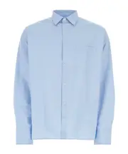 Cotton shirt XL,M sky-blue