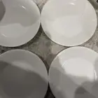 4 X Corella Vitrelle Bread Dessert Salad Plates 6.25"Made In Usa Chip Resistance