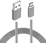 AT-USBLIGHTNINGW-1M - Astrotek 1m USB Lightning Data Sync Charger Grey White Color Cable for iPhone 7S 7 Plus 6S 6 Plus 5 5S iPad Air Mini iPod ~CBAT-USB-IP5