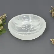 Large Selenite Crystal Orgone Bowl Hand Carved Crystal Bowl Home Dask decor