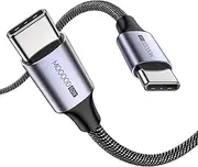 MOGOOD USB C to USB C Cable 2m, 60W Type C to Type C Cable C to C Charger Lead for iPhone 15/15 Pro/15 Plus/15 Pro Max,MacBook Pro,iPad Air 4,Samsung Galaxy S24 S23 S22 Ultra