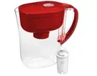 Brita Small 6 Cup Red Denali Water Filter Pitcher with 1 Brita Standard Filter
