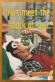 2003 Sour Starburst Candy Vintage Print Ad/Poster Food Funny Pop Art 00s Kids