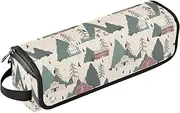 [sanluoli] Hair Tools Travel Bag with Removable Heat Resistant Mat Heating Tools Travel Bag Organizer Cute Lovely House Women Essentials Storage