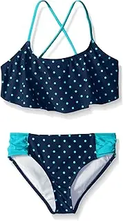 [Kanu Surf] Girls' Big Alania Flounce Bikini Beach Sport 2 Piece Swimsuit, Chloe