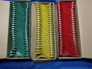 Exaktime Job Clock ibutton ~ 25 Green 25 Yellow & 25 Red Keytabs ~ New