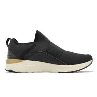 【PUMA】PUMA SOFTRIDE SOPHIA SLIPON 黑金LOGO 運動鞋 避震 戶外 繃帶襪套 女慢跑鞋 KAORACER 19516114