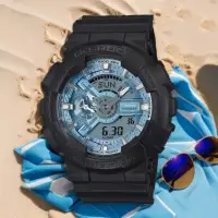 在飛比找momo購物網優惠-【CASIO 卡西歐】G-SHOCK 冰藍色雙顯運動手錶(G