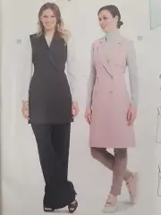 Burda Sewing Pattern 6380 Misses Vest Size 10-20 Uncut