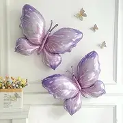 2 pcs Butterfly Balloon Kit - 30 Inch (Purple)