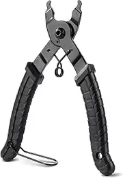 COTOUXKER Bike Chain Tool, Bicycle Chain Link Quick Removal Repair, Master Link Pliers, Alloy Steel, Black Rubber/Plastic Handle