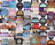 Indian Duvet Doona Cover Comforter Mandala Hippie Bohemian Queen Quilt Cover Set