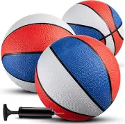 Mini Basketballs - 7 Inch Pack of 3 Mini Hoop Basketball Set for Indoor Outdoor