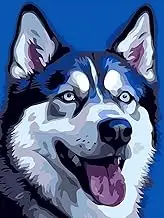 Yomiie 5D Diamond Art Kits for Adults, Dog Huskies Full Drill by Number Kits, Siberian Husky Paint with Diamonds Art Dog Rhinestone Embroidery Craft for Home Room Decoration (12x16 inch)