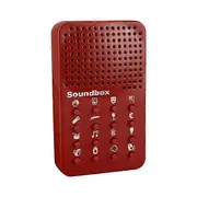Kids Sound Machine with 16 Funny Sound Effects Electronic Fart Noise Sound Maker Soundbox Toy Prank Prop Children Adults Gift red