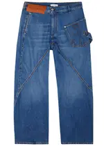JW Anderson Twisted Wide-leg Jeans - Light Blue - 30 (W30 / S) 30 (W30 / S)