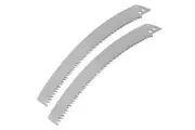 2PCS 34.5cm Pole Saw Blades Heavy Duty Steel Trimmer Blades Pruner Replacement with Style Sharp Saw Tooth Design for High Branch Cutter Tree Trimming