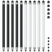 10Pcs Stylus Pen,Stylus Pen for iPad/iPhone/Android Smartphone and Tablets,Compatible with All Capacitive Touch Screen (Black/White)