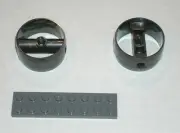 LEGO NEW Pearl Dark Grey Technic Cylinder Center Bar (2x) 6074417 Brick 41531