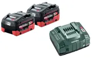 Metabo 55LIHD145KIT - 18V Starter Pack - 2 x 5.5Ah Batteries + Ultra Fast Charger
