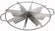 NEW, 8-Slice Pie Cutter Press, 18/8 Gauge Stainless Steel, Commercial Grade, Side-Handles (1, 10 Oun