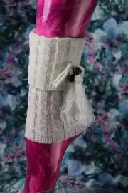 Double Tassel Accent Cable Knit Leg Warmers Boot Toppers (Ass't Colors)