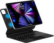 Keyboard for iPad Mini 6th Generation 2021 8.3 inch Mini6 8.3" Magnetic Backlit Keyboard with Case, Wireless Slim Rugged Folio with Trackpad (Black)