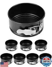 QWORK 4 Inch Springform Pan Set, Nonstick, Leakproof Mini Cheesecake Pans wit