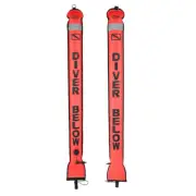 (Fluorescence Orange 1.5m)Inflatable Scuba Diving SMB Surface Signal Marke BT