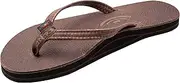 [Rainbow Sandals] Ladies Luxury Leather - Single Layer Arch Support With 1/2" Narrow Strap