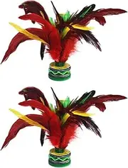 Soft Rubber ShuttlecockShuttlecock Foot Toy,Outside Toys 2Pcs Chinese Jianzi Kick Shuttlecock Outdoor Rooster Tail Kicking Shuttlecock Sports Toy Outdoor Feet Exercise Game Toddler Toy