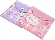 Hoement 2pcs Small Item Container Sanitary Napkin Bag Menstrual Pad Pouch Multi-Function Coin Bag Outdoor Period Bag Sanitary Napkin Storage Bag Menstrual Pad Bag Period Container Girl Bag