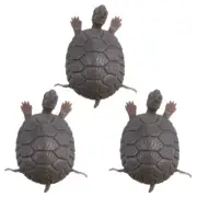3PCS Lifelike Fake Turtle Ornament Simulation Turtle Fish Tank Decoration
