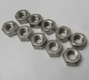 Hex Head Metric Nut M8 8mm x 1.25 "10 Nuts" Stainless Steel