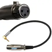 3.5mm to XLR Female Cable Cord for Canon EOS Rebel T2i EOS 5D Mark II III 7D 60D