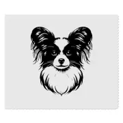 2 x 'Papillon Dog' Microfibre Lens / Glasses Cleaning Cloths (LC00028772)