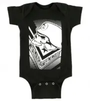 METAL MULISHA ORIGINAL ARMY SKULL HELMET KIDS BABY ROMPER 000 6-18 MONTHS