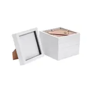 Nicola Spring Box Picture Glass Photo Frame, Standing & Hanging - for 6x6" (15x15cm) Photos - Pack of 5